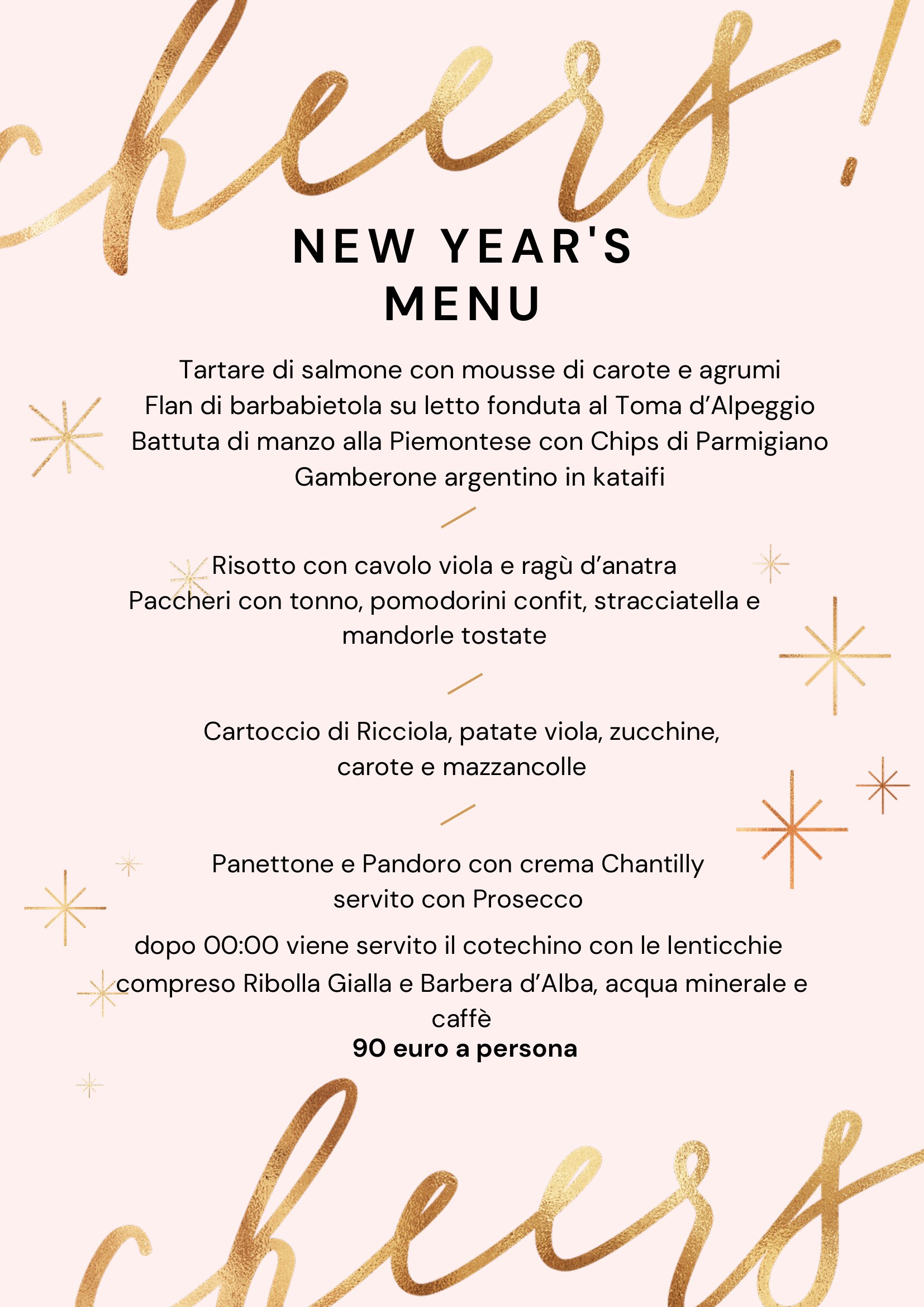 Menu di Capodanno 2026